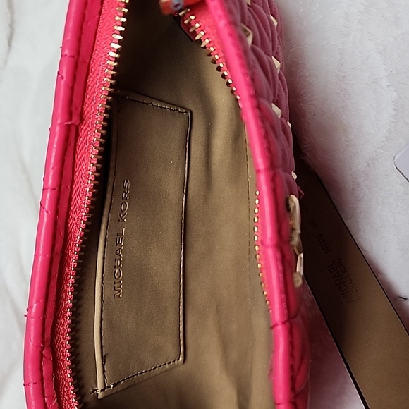 Michael Kors Pink/Gold Logo Belt Bag Large/X Large NWT - Picture 5 of 8